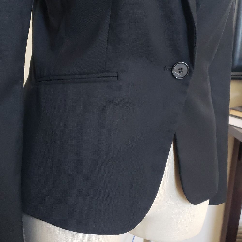 H&M Black Hourglass Tailored Blazer Jacket Size 8 Business Career - Picture 5 of 10